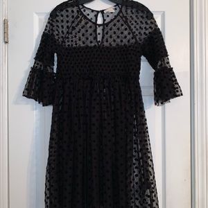 Sheer polka dot dress/top